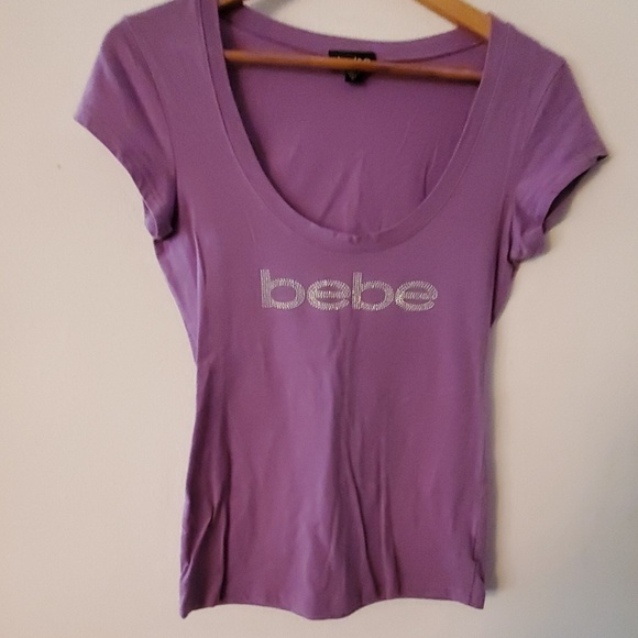 bebe Tops - Bebe Purple T Shirt - M bebe Tops - Bebe Purple T Shirt - M